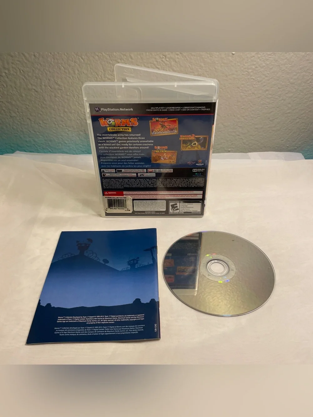 Worms Collection (Sony PlayStation 3, 2013) - CIB Tested & Works Complete Minty